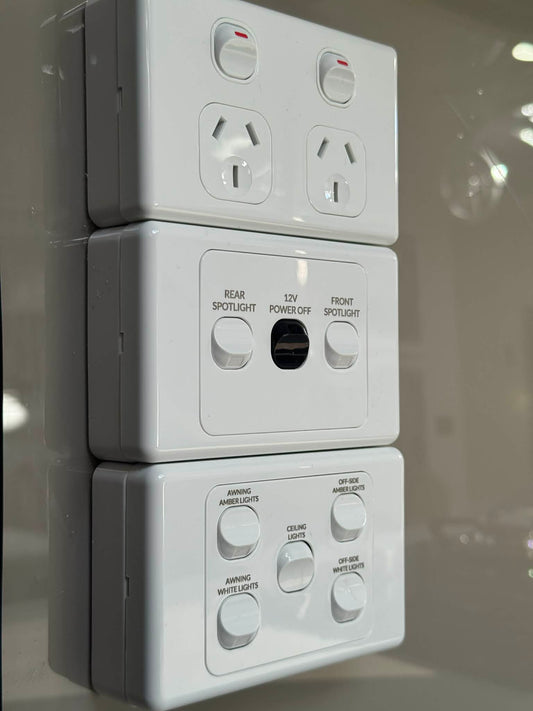 Custom Etch - Gang Architrave Light Switch