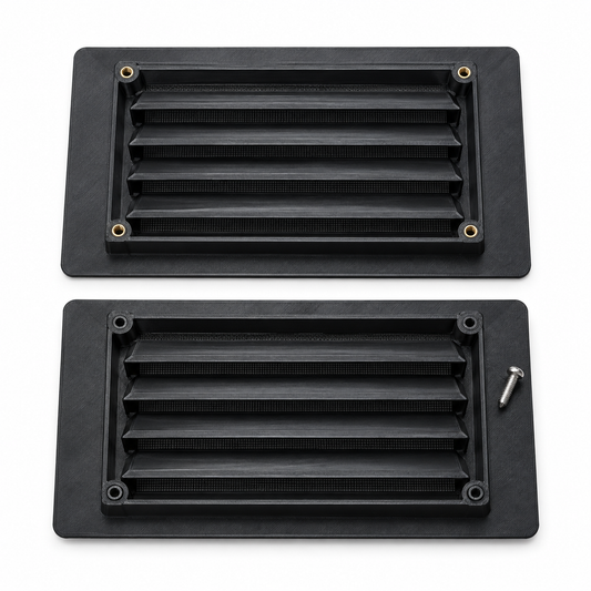 Caravan Side Wall Vent with Fly & Midge Mesh
