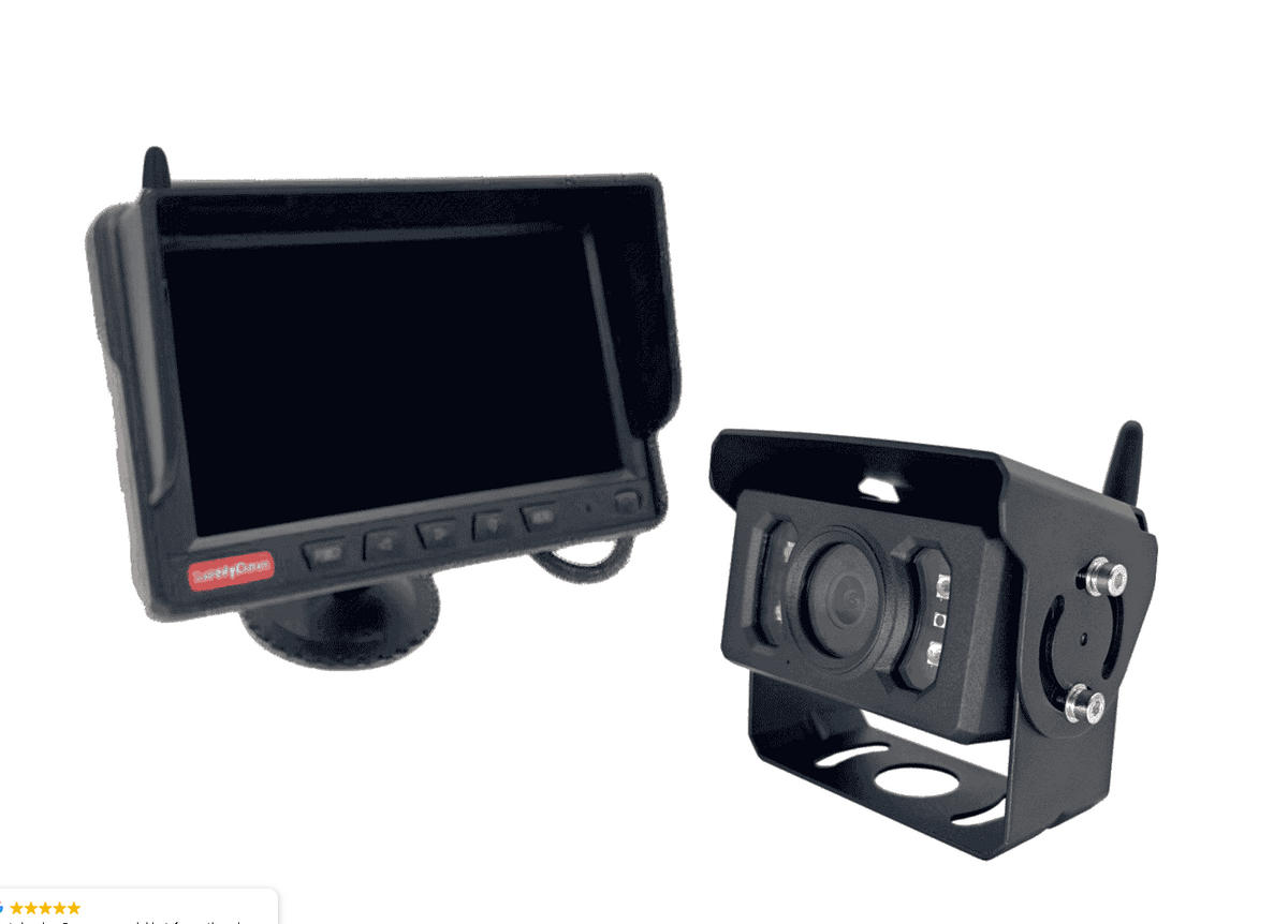 Wireless Rear Vision Kit – 6.2″ Monitor + Square Black Wireless HD Camera