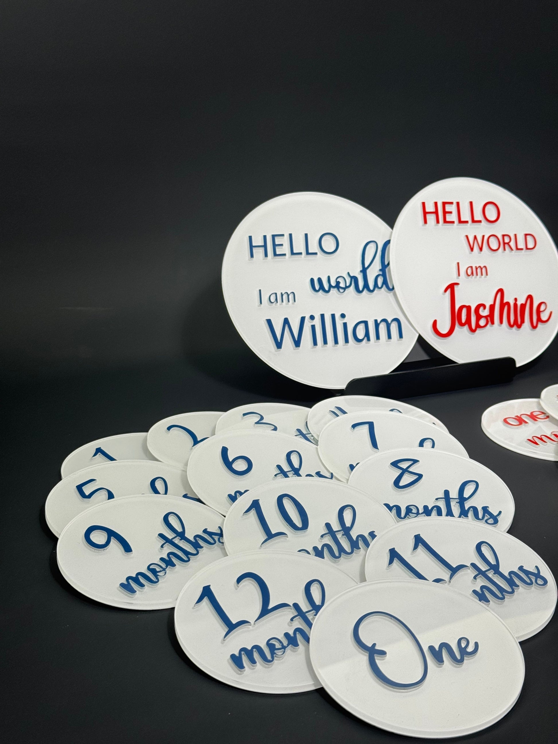 Baby milestone cards