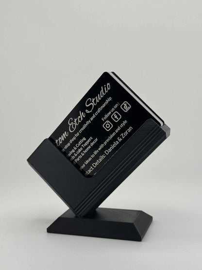 3D Printed Business Card Holder – Modern & Customisable