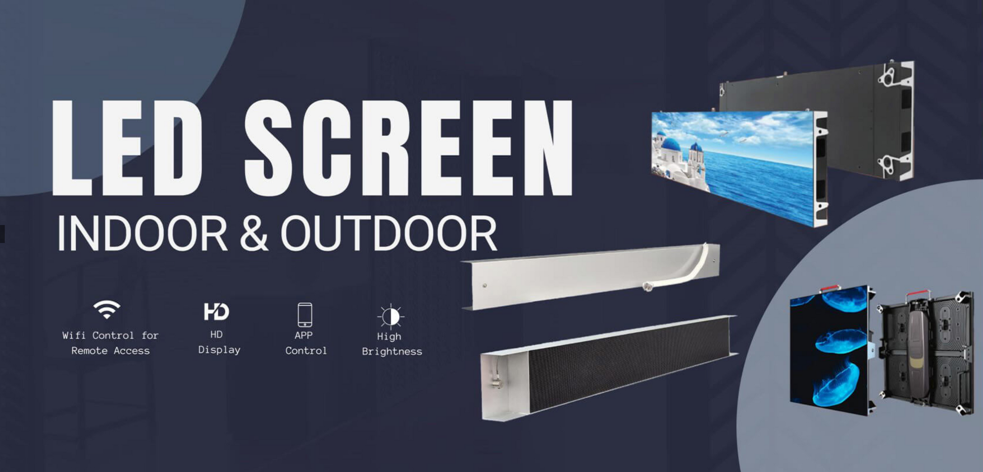 Commercial LED Under Awning Screen