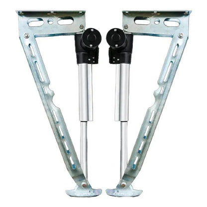Electric 4 x Drop Down Stabilizer leg Corner Steadies 670mm Zinc