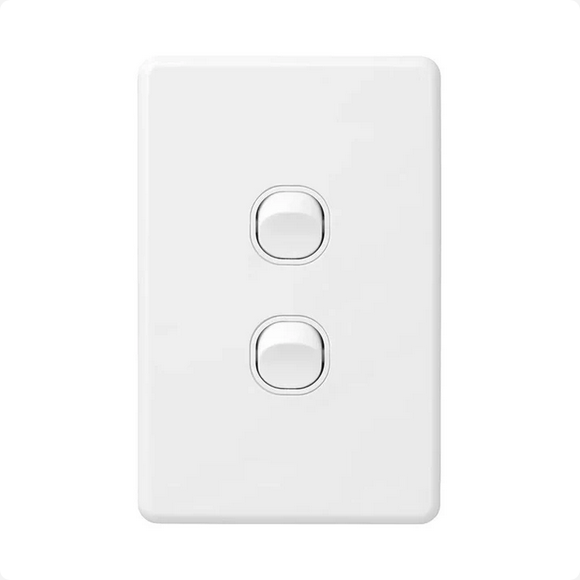 Custom Etch - Large Gang Vertical Light Switch