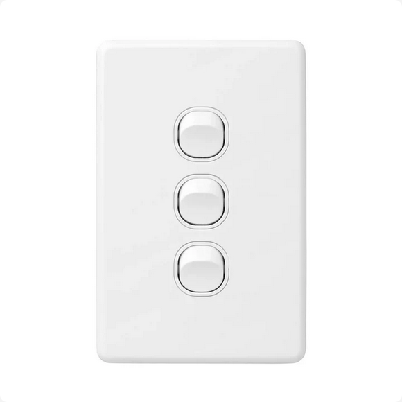 Custom Etch - Large Gang Vertical Light Switch