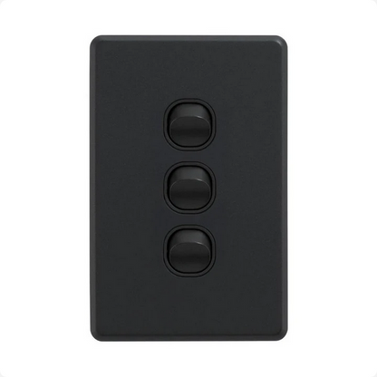 Custom Etch - Large Gang Vertical Light Switch
