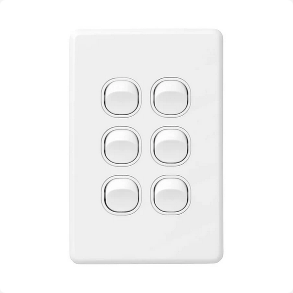 Custom Etch - Large Gang Vertical Light Switch