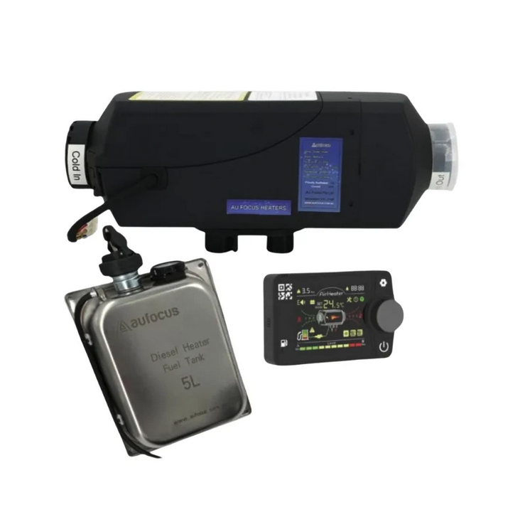AU Focus Caravan Bluetooth Diesel Heater 12V 2KW Includes Tank