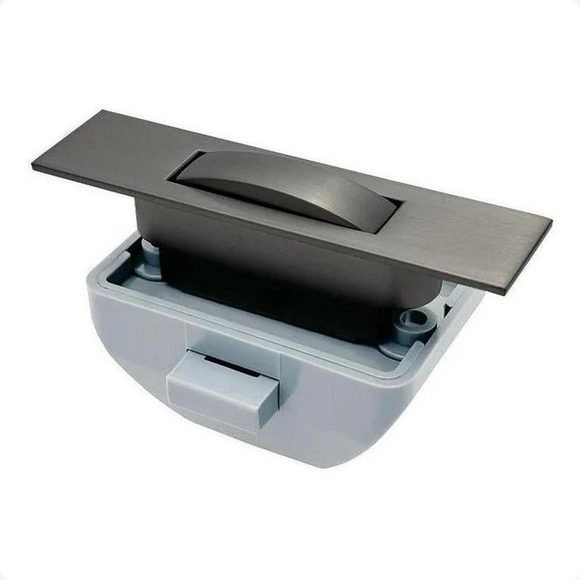 Custom Etch Push Lock Cabinet Handle