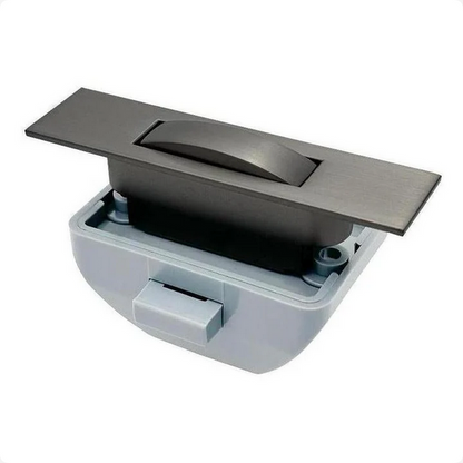 Custom Etch Push Lock Cabinet Handle