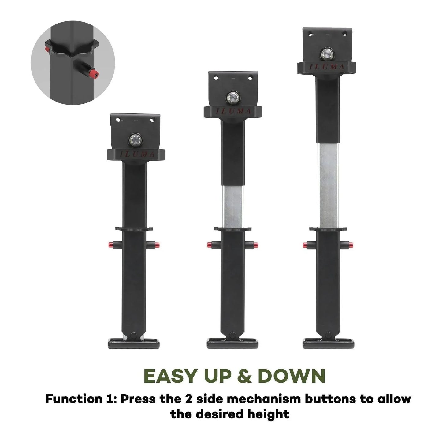 Adjustable Telescopic Caravan Drop Down Legs