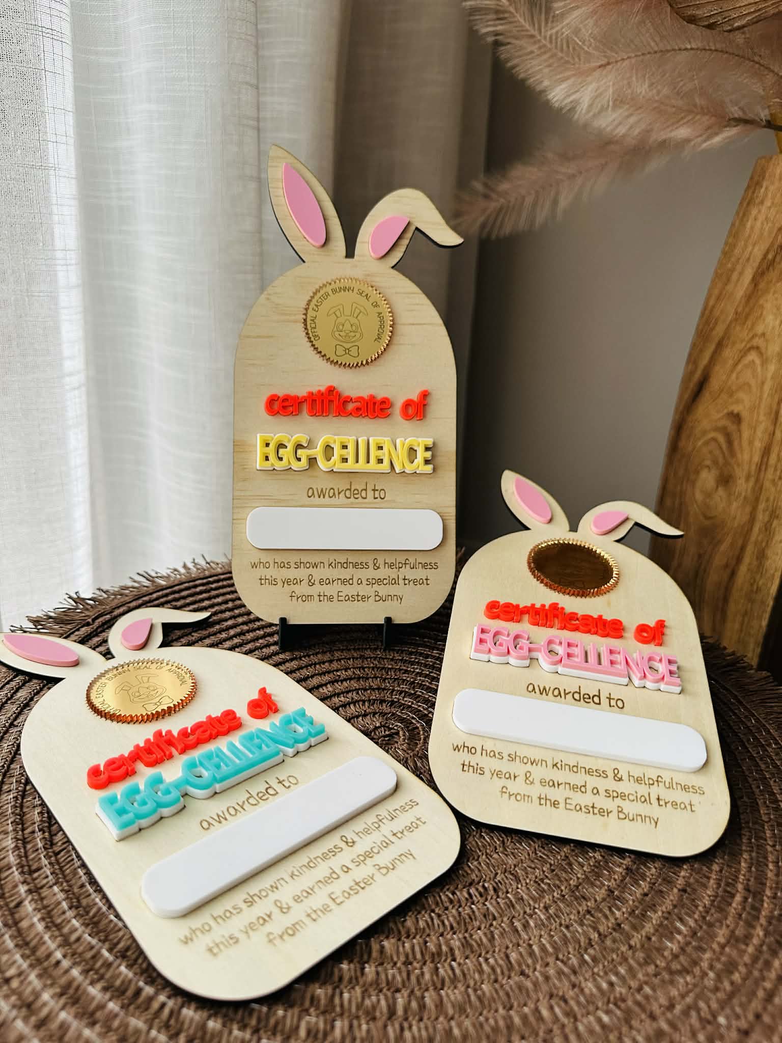 Egg-cellence Certificate for Easter! 🌷