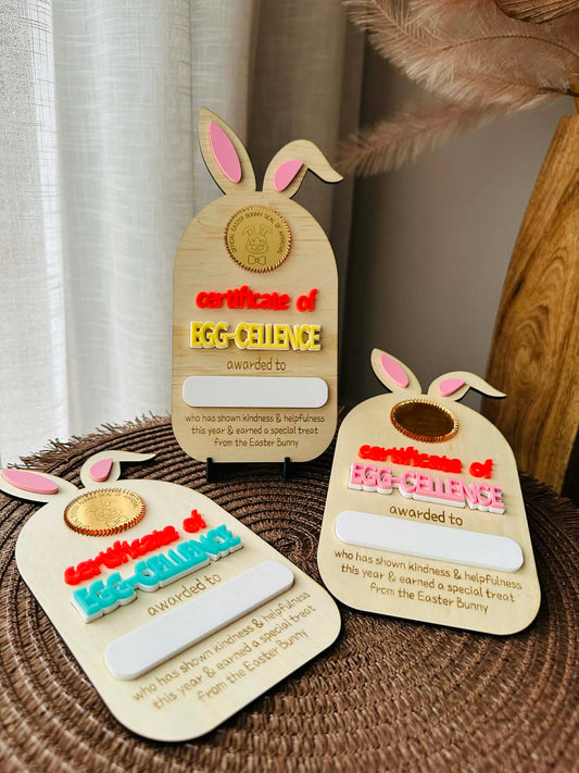 Egg-cellence Certificate for Easter! 🌷