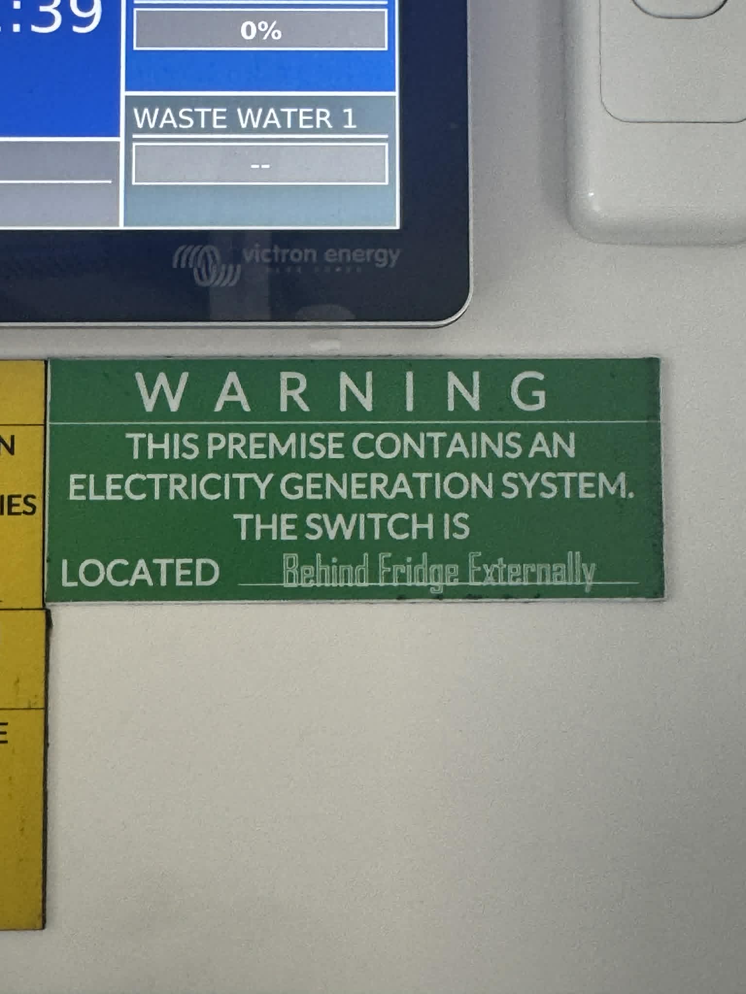 Electrical Waring Tags - Caravan Pack