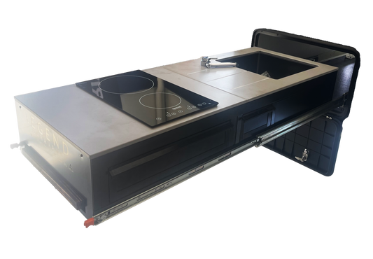 Custom Etch Outdoor Kitchen – Built for Caravans, RVs & Camping Trailers