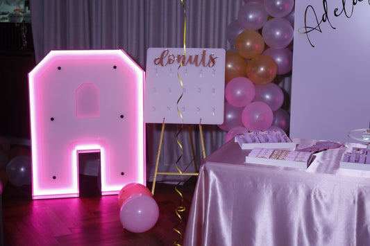 Large Letters and Numbers with RGBW LED Lights 120cm High
