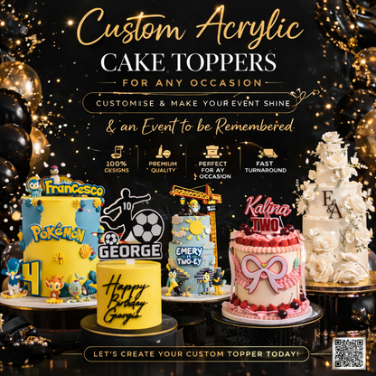 Dual Layer - Cake Toppers for any Occasion