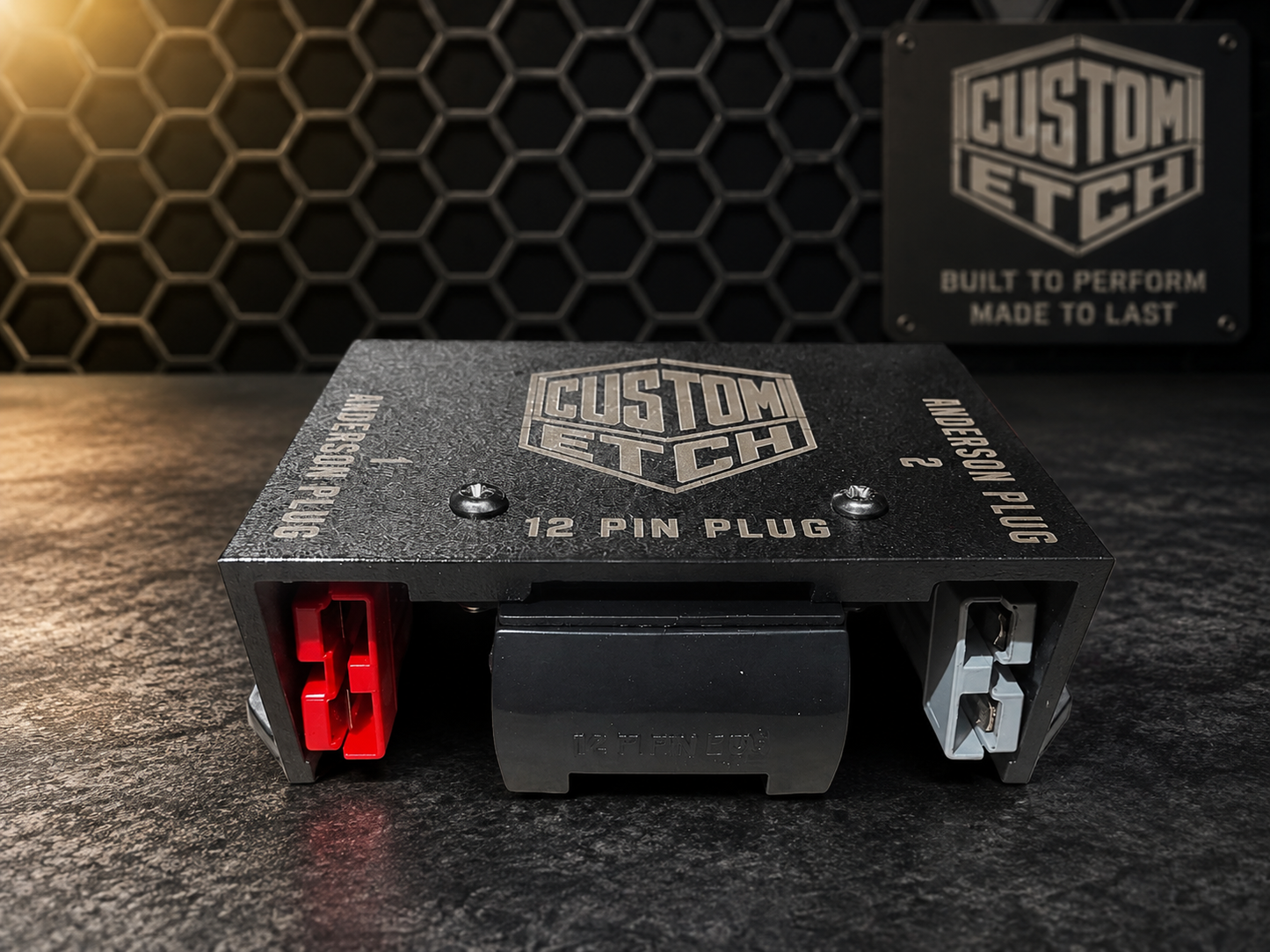 Custom Etch Trailer Electrical Combi Housing