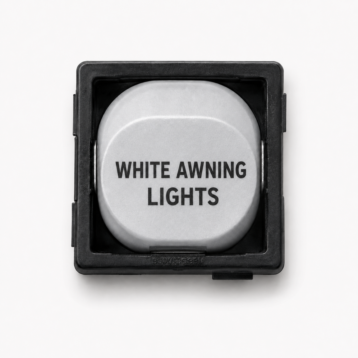 10A Single Pole Switch Mechanism – White with Custom Engraving