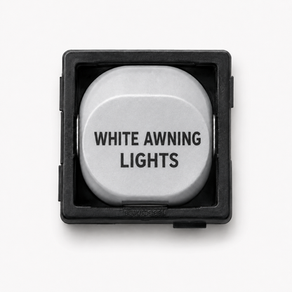 10A Single Pole Switch Mechanism – White with Custom Engraving