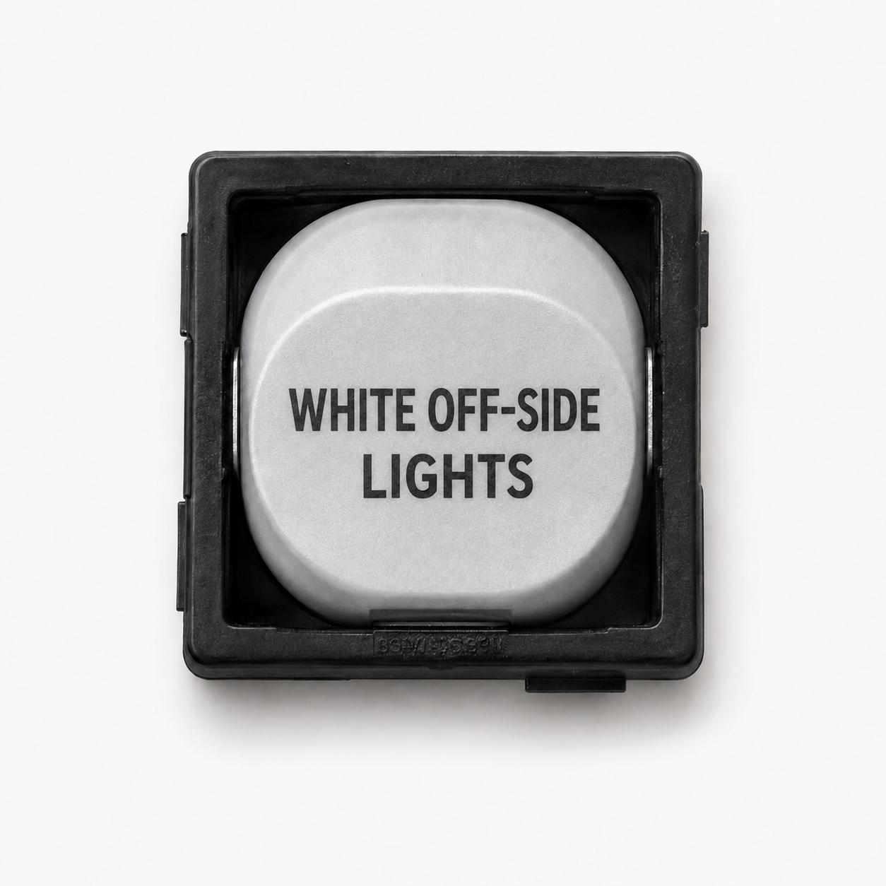 10A Single Pole Switch Mechanism – White with Custom Engraving