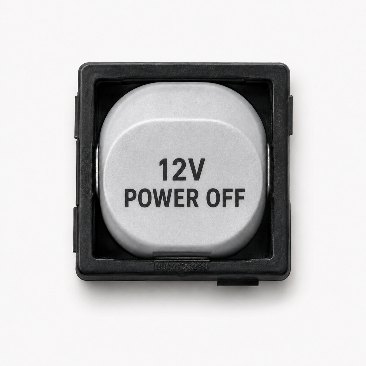 10A Single Pole Switch Mechanism – White with Custom Engraving