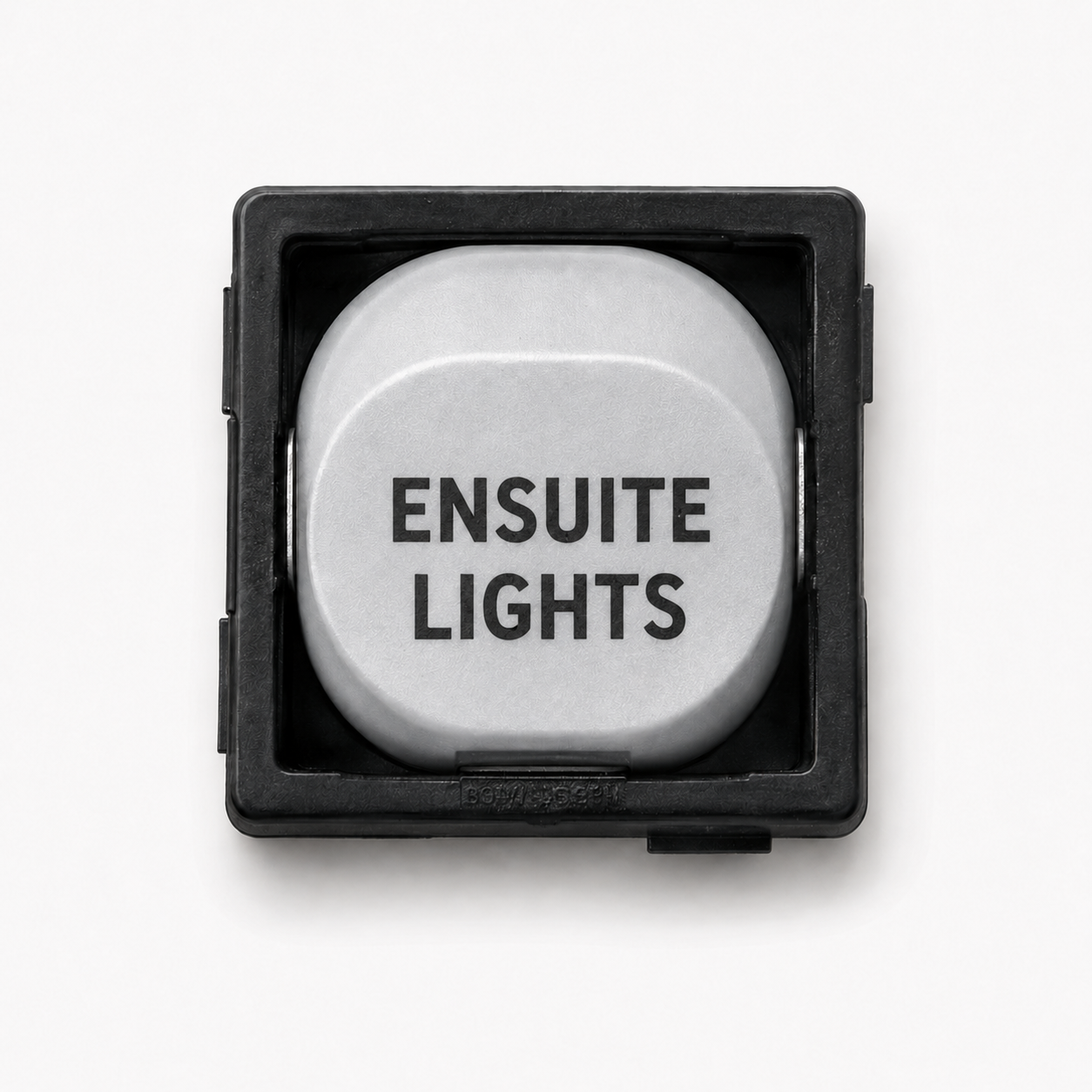 10A Single Pole Switch Mechanism – White with Custom Engraving