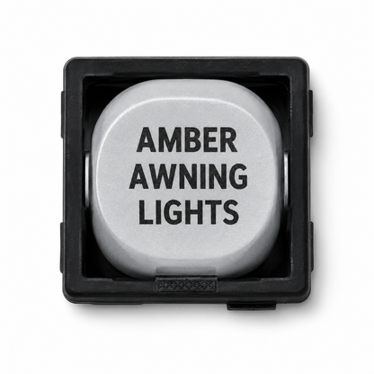 10A Single Pole Switch Mechanism – White with Custom Engraving