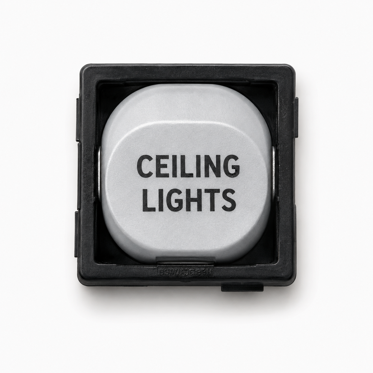 10A Single Pole Switch Mechanism – White with Custom Engraving