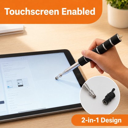 Telescopic Hand Pointer Stick with Stylus for Touchscreens