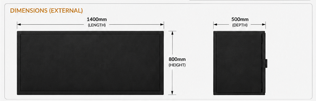 Multi-Purpose Aluminium Toolbox – 1400 x 800 x 500