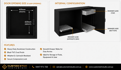 Multi-Purpose Aluminium Toolbox – 1400 x 800 x 500