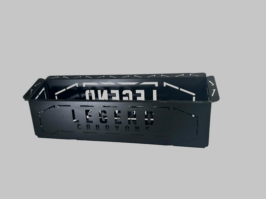 Rear Bar Open Storage Box – Lightweight Aluminium (Custom Branding Available)