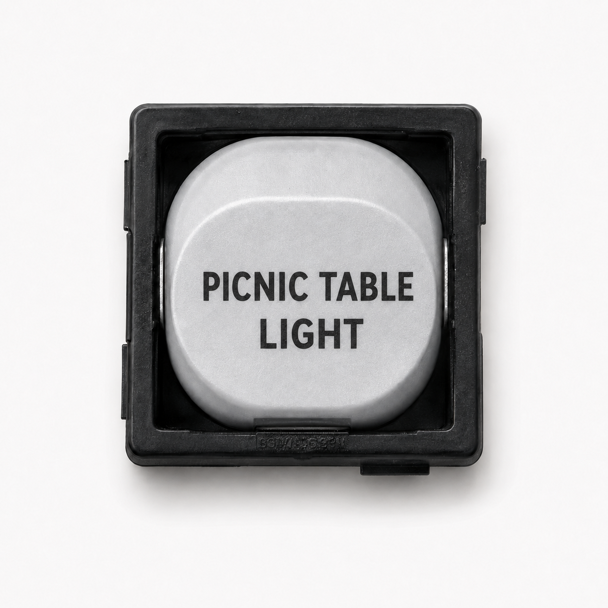 10A Single Pole Switch Mechanism – White with Custom Engraving