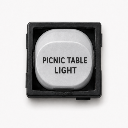 10A Single Pole Switch Mechanism – White with Custom Engraving
