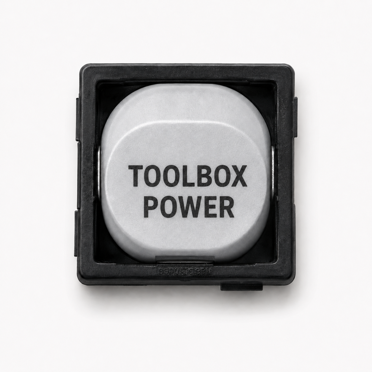 10A Single Pole Switch Mechanism – White with Custom Engraving