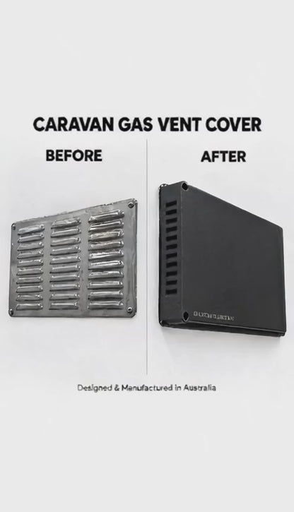 Caravan Gas Vent Cover &amp; Dust Protector – Black
